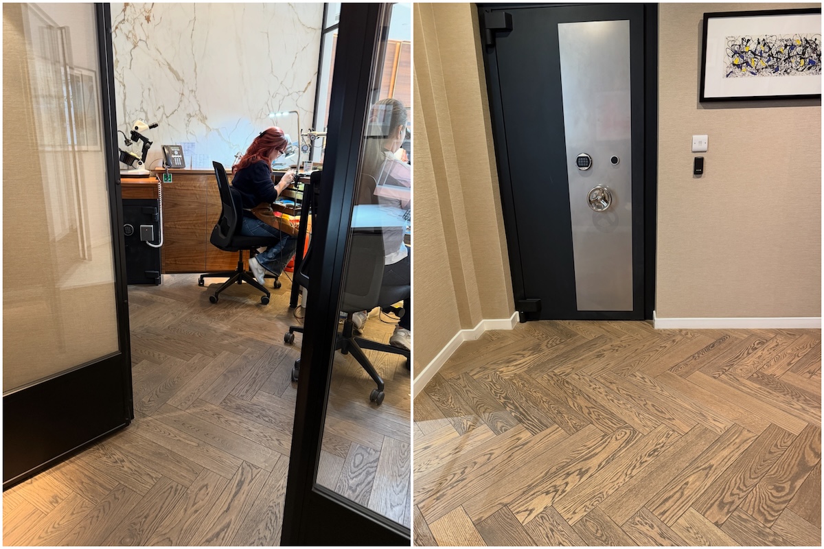 hatton garden london wood floors and diamonds